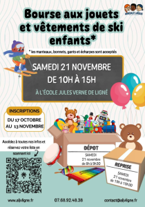 Bourse aux jouets et vêtements de ski enfant - Ligné