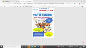 VIDE TA CHAMBRE LE 8.11.2026 A SAILLAT SUR VIENNE