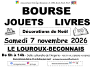 Bourse aux jouets, livres enfants et adultes, décorations de Noël - Le Louroux-Béconnais